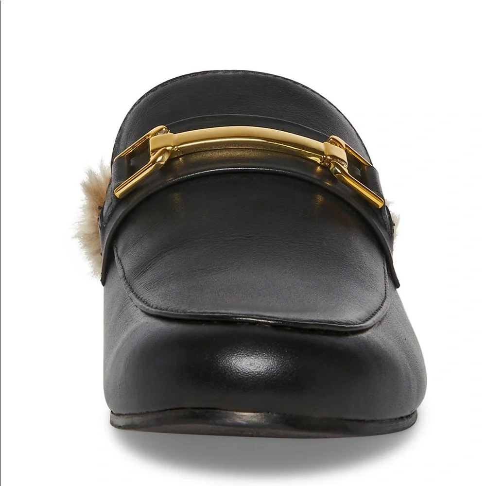 Steve Madden Ladies Faux Fur Slip On Mule - Picture 6 of 10